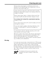 Preview for 53 page of Miele CVA 3660 Operating And Installation Instructions