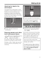 Preview for 21 page of Miele CVA 5060 User Manual