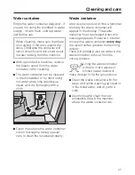 Preview for 57 page of Miele CVA 5065 Operating And Installation Manual