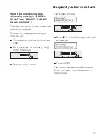 Preview for 51 page of Miele CVA 615 Operating And Installation Manual