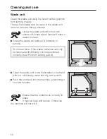 Preview for 50 page of Miele CVA 620 Operating Instructions Manual