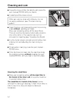 Preview for 52 page of Miele CVA 620 Operating Instructions Manual