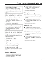 Preview for 17 page of Miele CVA 6431 Operating And Installation Instructions