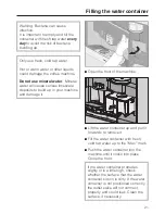 Preview for 21 page of Miele CVA 6431 Operating And Installation Instructions