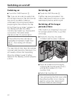 Preview for 22 page of Miele CVA 6431 Operating And Installation Instructions