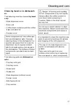 Preview for 57 page of Miele CVA 6800 Operating And Installation Instructions