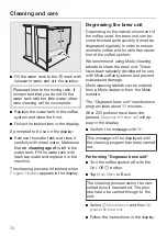 Preview for 72 page of Miele CVA 6800 Operating And Installation Instructions