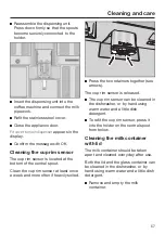 Предварительный просмотр 57 страницы Miele CVA 7370 Operating And Installation Instructions