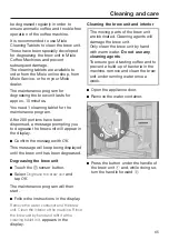 Предварительный просмотр 65 страницы Miele CVA 7370 Operating And Installation Instructions