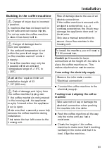 Предварительный просмотр 83 страницы Miele CVA 7370 Operating And Installation Instructions