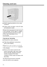 Preview for 70 page of Miele CVA 7445 Operating And Installation Instructions