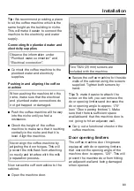 Preview for 89 page of Miele CVA 7445 Operating And Installation Instructions