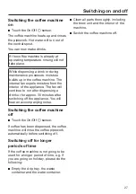 Preview for 27 page of Miele CVA 744C Operating And Installation Instructions