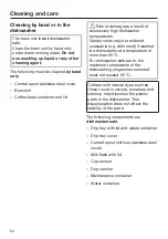 Preview for 50 page of Miele CVA 744C Operating And Installation Instructions