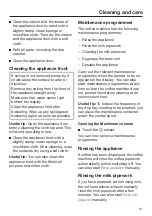 Preview for 61 page of Miele CVA 744C Operating And Installation Instructions