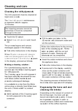 Preview for 62 page of Miele CVA 744C Operating And Installation Instructions