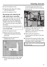 Предварительный просмотр 69 страницы Miele CVA 7840 Operating And Installation Instructions