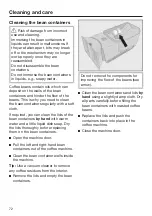 Предварительный просмотр 72 страницы Miele CVA 7840 Operating And Installation Instructions