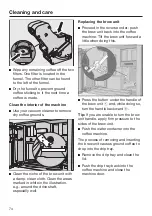 Предварительный просмотр 74 страницы Miele CVA 7840 Operating And Installation Instructions