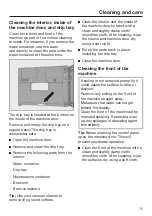 Предварительный просмотр 75 страницы Miele CVA 7840 Operating And Installation Instructions