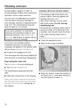 Предварительный просмотр 78 страницы Miele CVA 7840 Operating And Installation Instructions