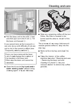 Предварительный просмотр 79 страницы Miele CVA 7840 Operating And Installation Instructions