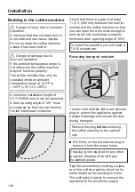 Предварительный просмотр 108 страницы Miele CVA 7840 Operating And Installation Instructions