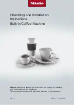 Miele CVA 7845 Operating And Installation Instructions preview