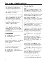 Предварительный просмотр 34 страницы Miele DA 112 Operating And Installation Manual