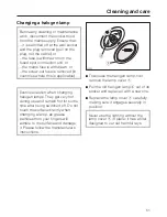 Предварительный просмотр 51 страницы Miele DA 112 Operating And Installation Manual