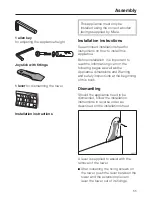 Preview for 55 page of Miele DA 112 Operating And Installation Manual