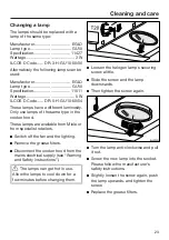 Предварительный просмотр 23 страницы Miele DA 1200 Operating And Installation Instructions