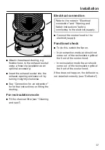 Preview for 37 page of Miele DA 1200 Operating And Installation Instructions