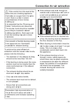 Предварительный просмотр 39 страницы Miele DA 1200 Operating And Installation Instructions