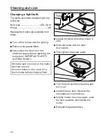 Preview for 22 page of Miele DA 1260 Operating And Installation Instructions