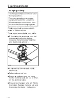 Предварительный просмотр 22 страницы Miele DA 186 Operating And Installation Instructions