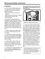 Preview for 6 page of Miele DA 196-2 Operating And Installation Manual