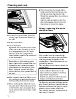 Предварительный просмотр 12 страницы Miele DA 196-2 Operating And Installation Manual