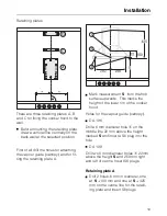 Предварительный просмотр 19 страницы Miele DA 196 Operating Instructions Manual