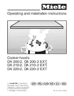 Miele DA 200-2 Operating And Installation Manual предпросмотр