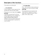 Предварительный просмотр 8 страницы Miele DA 200 Operating Instructions Manual
