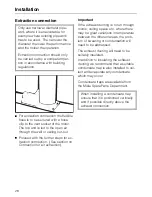 Preview for 28 page of Miele DA 206 Operating Instructions Manual