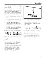 Предварительный просмотр 17 страницы Miele DA 2250 User Manual