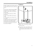 Предварительный просмотр 21 страницы Miele DA 230-2 Operating And Installation Manual