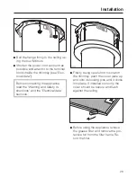 Предварительный просмотр 29 страницы Miele DA 230-3 Operating And Installation Instructions