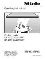 Предварительный просмотр 1 страницы Miele DA 237 Operating Instructions Manual