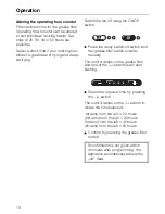 Предварительный просмотр 14 страницы Miele DA 237 Operating Instructions Manual