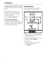 Preview for 22 page of Miele DA 237 Operating Instructions Manual