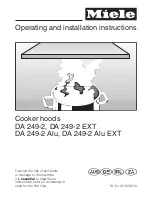 Preview for 1 page of Miele DA 249-2 Operating And Installation Instructions