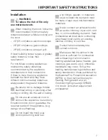 Предварительный просмотр 7 страницы Miele DA 249-3 Operating And Installation Instructions